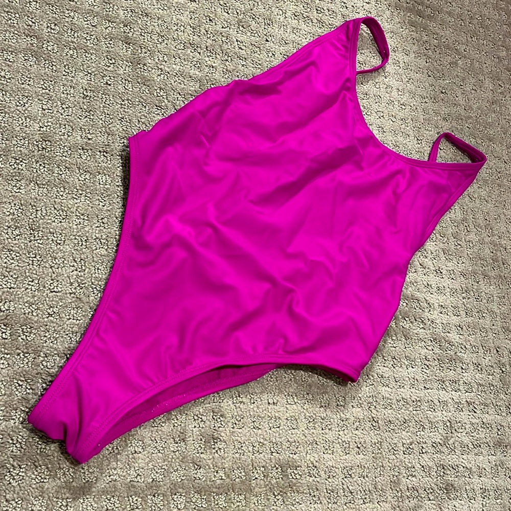 XHILARATION Women Pink One Piece Swimsuit | M
